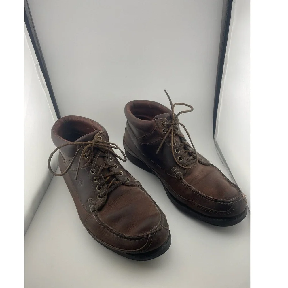Timberland Men's Chukka Boots size‎ 12 brown leather workwear